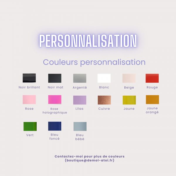 Personnalisation couleurs