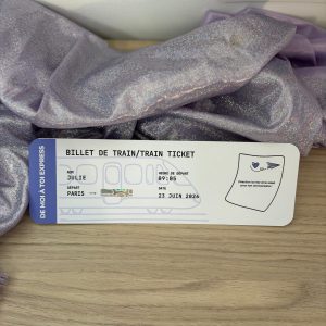 Billet de train personnalisé