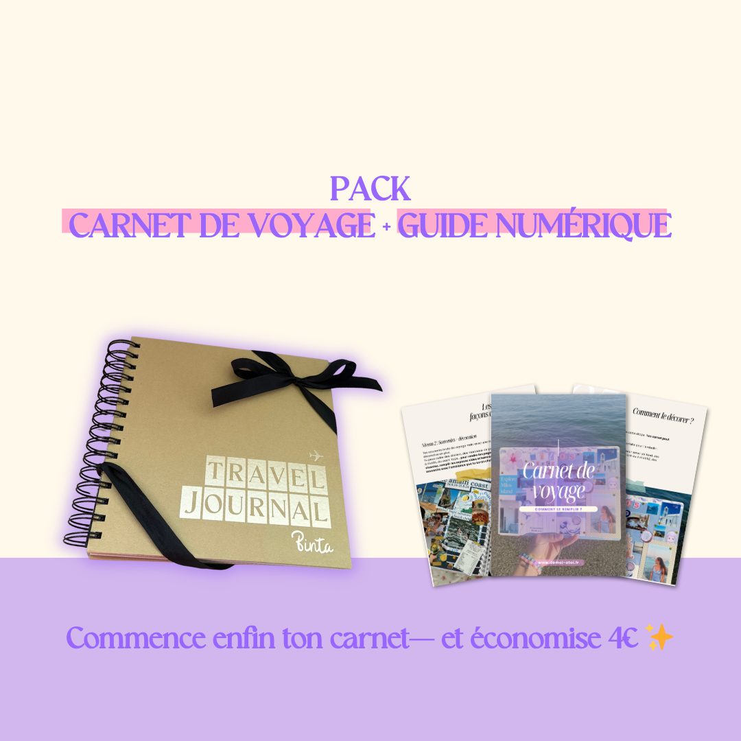 Pack Carnet de voyage + Guide numérique
